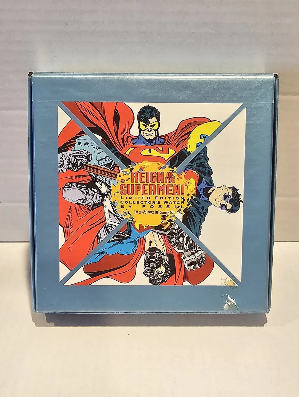 1993 The Reign OF Supermen Collector's Fossil Watch Limited Edition #'d/15000